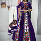 Violet Cotton Embroidery And Sequins Work Chaniya Lehenga Choli Near Me