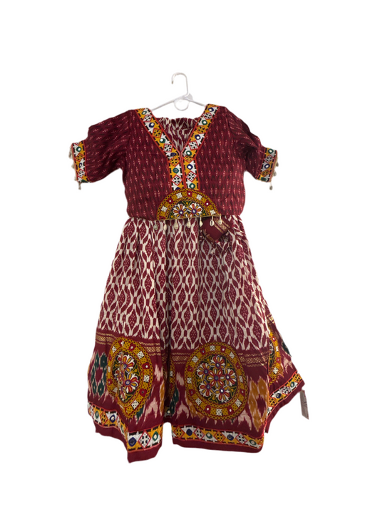 Beautiful MultiColor Dola Silk With Gamthi Work Lehenga Choli With Dupatta For Women