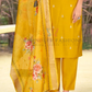 Mustard Yellow Color Heavy Embroidery Work Salwar Suits With Dupatta In USA