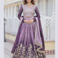 Purple Color Embroidery And Sequins Work Lehenga Choli Near Me