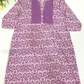Alluring Light Purple Color Self Designed Cotton Kurti For Women