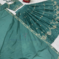 Charming Teal Green Color Embroidery And Sequins Work Lehenga Choli
