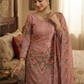 Alluring Peach Color Sequins Sharara Suits In USA