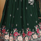 Dark Green Color Sequins Work Choli Set With Dupatta In USA
