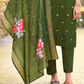 Amazing Green Color Heavy Embroidery Work Salwar Suits With Dupatta In USA