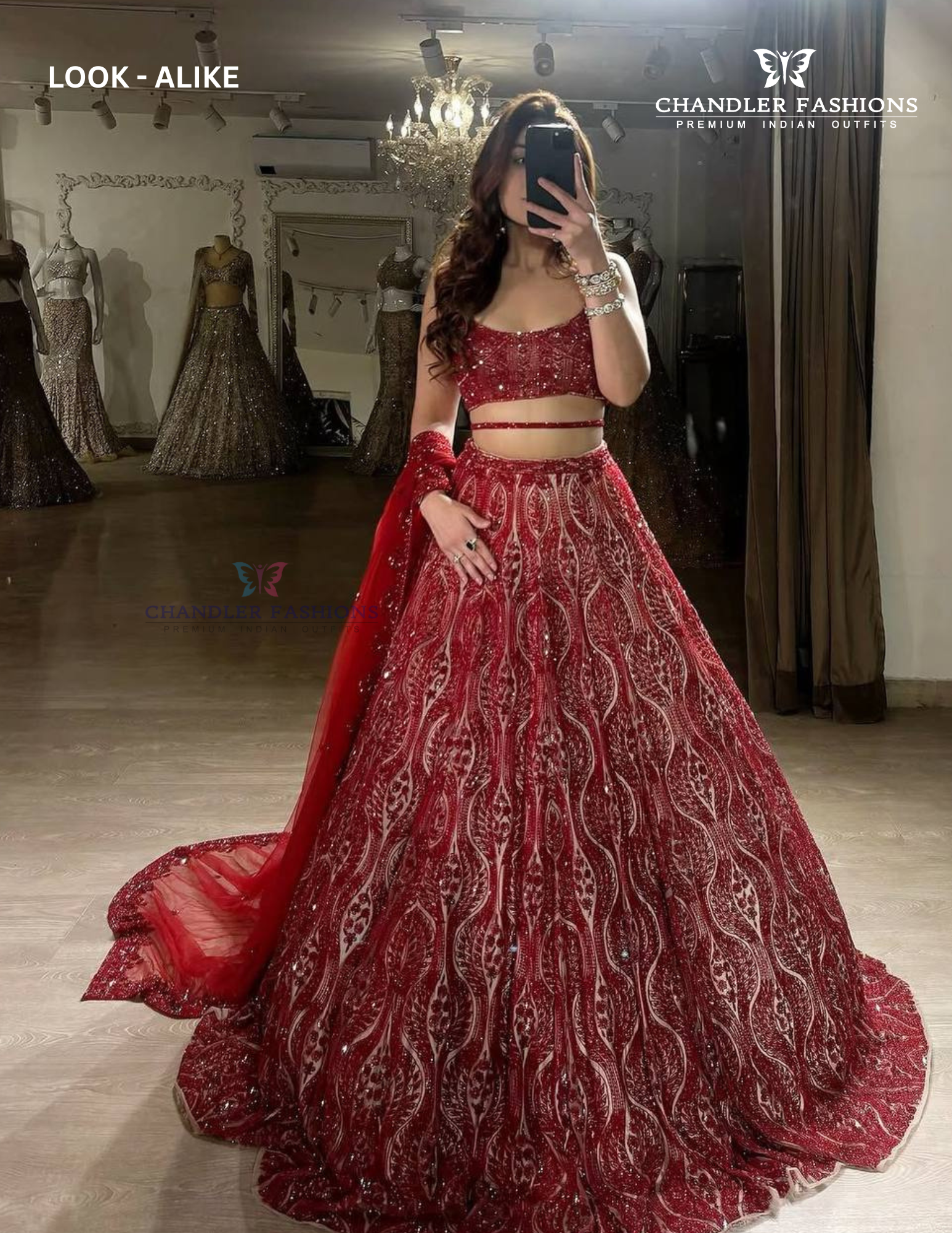 Wonderful Red Color Net With Embroidery And Sequins Work Lehenga Choli For Women