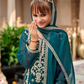 Teal Green Color With Embroidery Work Kurti Suits Near Me
