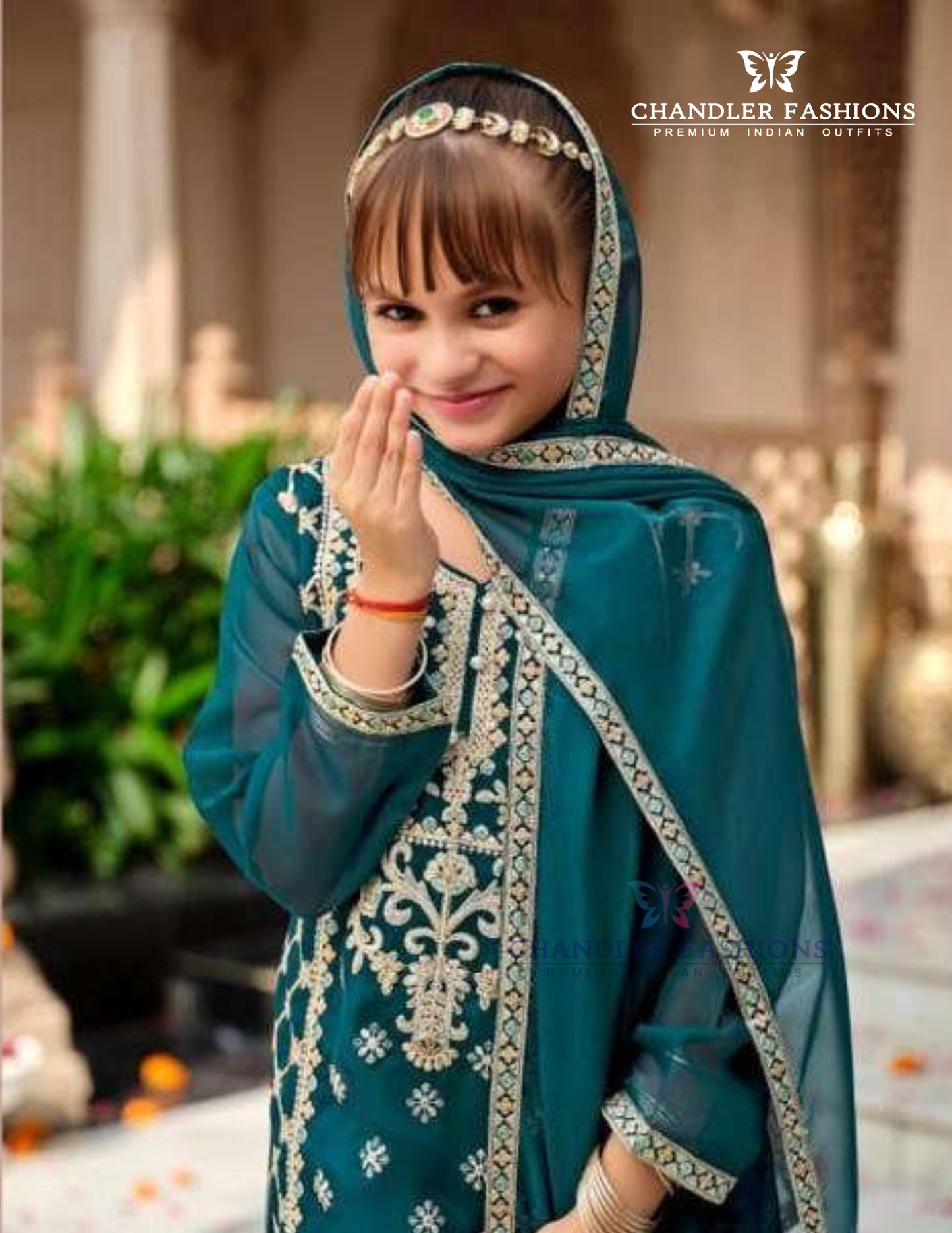 Teal Green Color With Embroidery Work Kurti Suits Near Me