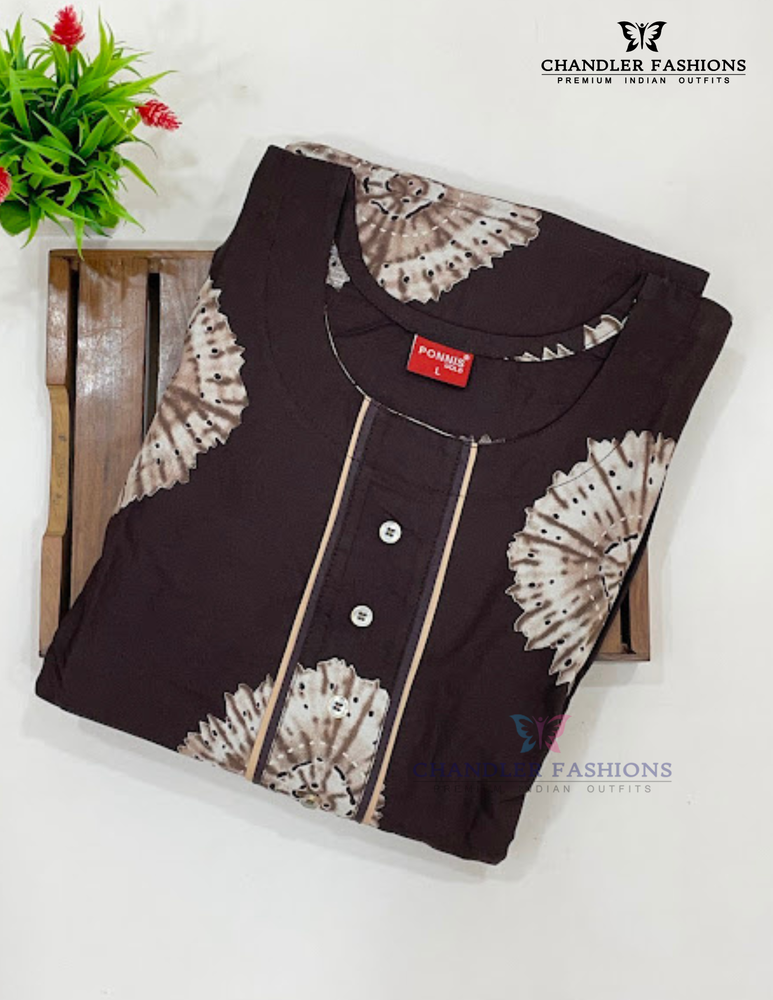 Brown Color Rayon Nighty In USA
