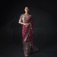 Beautiful Maroon color Soft Georgette Sequins Embroidery Work Sarees For Women