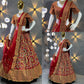 Alluring Maroon Color Embroidered Satin Silk Sequins Work Lehenga Choli For Women In Chandler