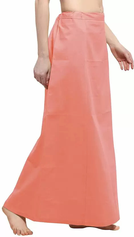 Appealing Peach Color Cotton Readymade Petticoat For Women In Tempe