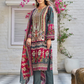 Stunning Multicolor Cotton Blend With Printed Work Salwar Suits For Women