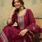 Cotton Blend With Sequins And Embroidery Work Salwar Suits In Suncity