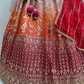 Multi Color Faux Georgette With Heavy Embroidery Sequins Work  In USA