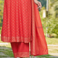 Red Color Rayon Salwar Suits In USA