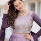 Purple Color Embroidery And Sequins Work Lehenga Choli In Chandler