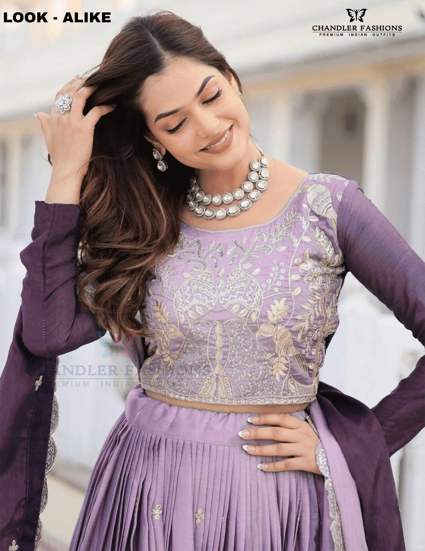 Purple Color Embroidery And Sequins Work Lehenga Choli In Chandler