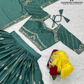 Teal Green Color Embroidery And Sequins Work Lehenga Choli In Chandler