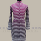 Charming Purple Color Embroidery And Sequins Work Kurta With Pajama For Men