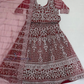  Red Color Georgette Embroidery And Sequins Work Choli Set With Dupatta Near Me
