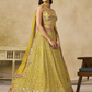 Amazing Yellow Color Georgette With Zari Embroidery And Sequins Work Lehenga Choli Near Me