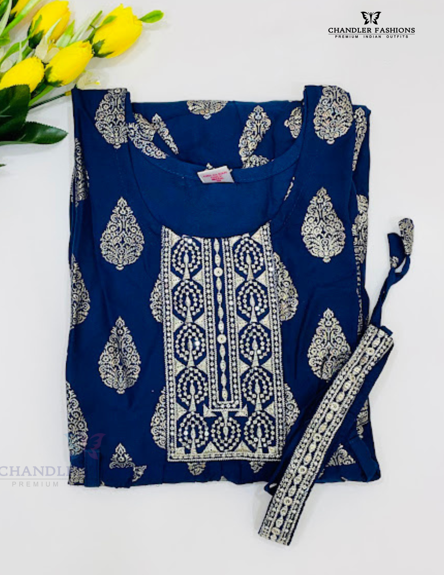 Pretty Navy Rayon Kurti For Women Near Me
