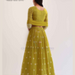Mustard Yellow Color Georgette Lehenga Choli With Embroidery Work In USA