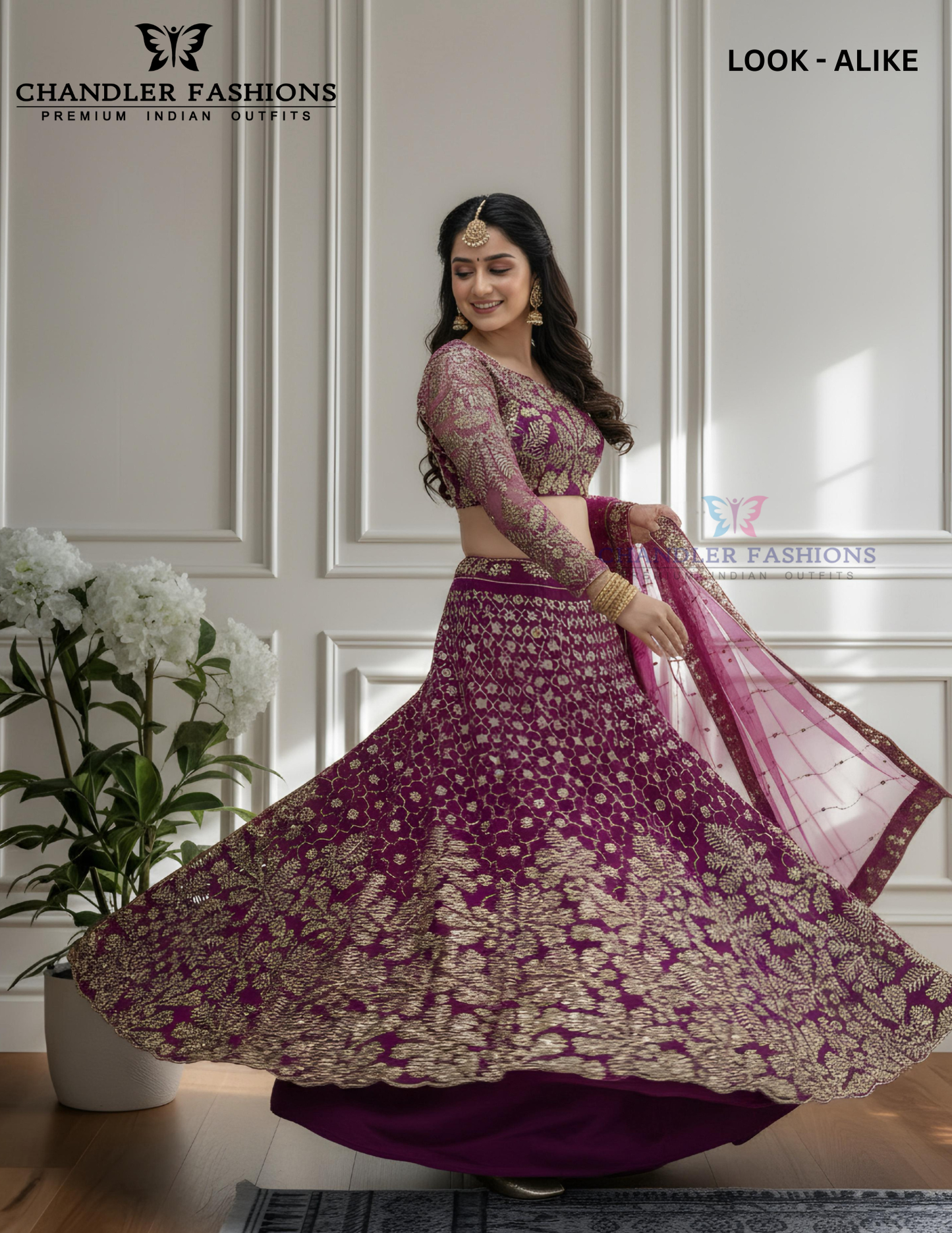 Magenta Color Sequins With Zari Embroidery Work Lehenga Choli Near Me