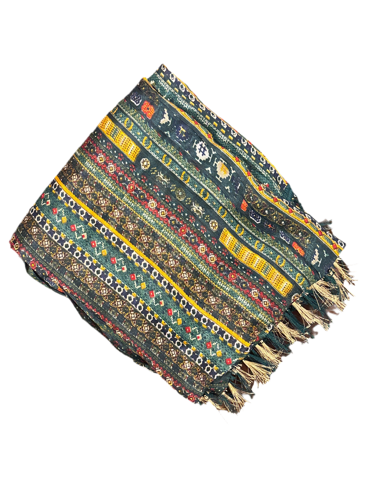 Attractive Dark Green Color With Printed Work Dupatta For Women