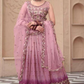 Attractive Purple Color Embroidered Designer Lehenga Choli With Dupatta