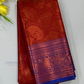 Gorgeous Red Color Soft Silk Saree With Designer Double Zari Work For Women