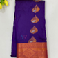 Alluring Purple Color Soft Silk Saree With Maroon Border For Women