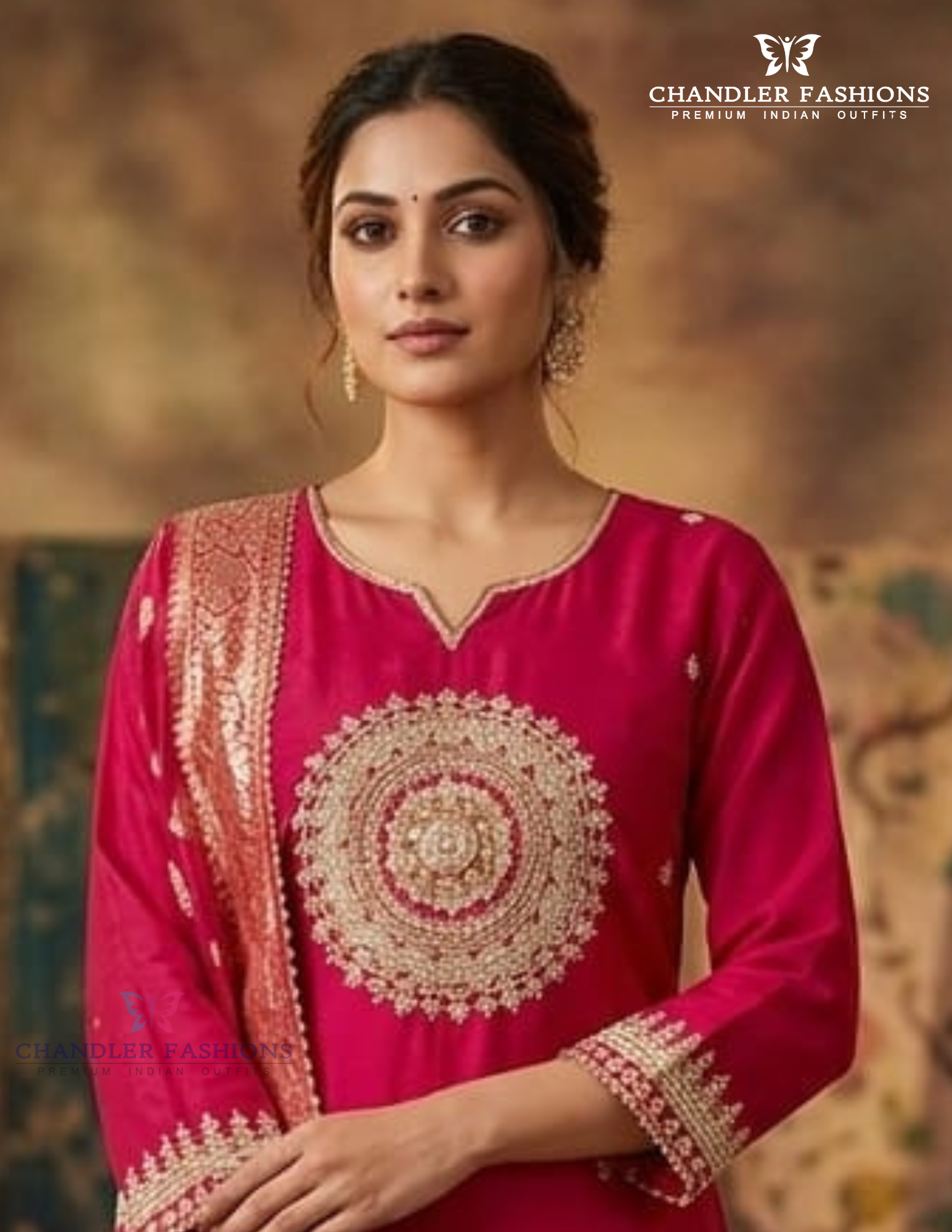 Pink Color Silk With Sequins Work Salwar Suits Near Me
