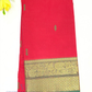 Elegant Red Color Cotton Saree With Zari Work For Women