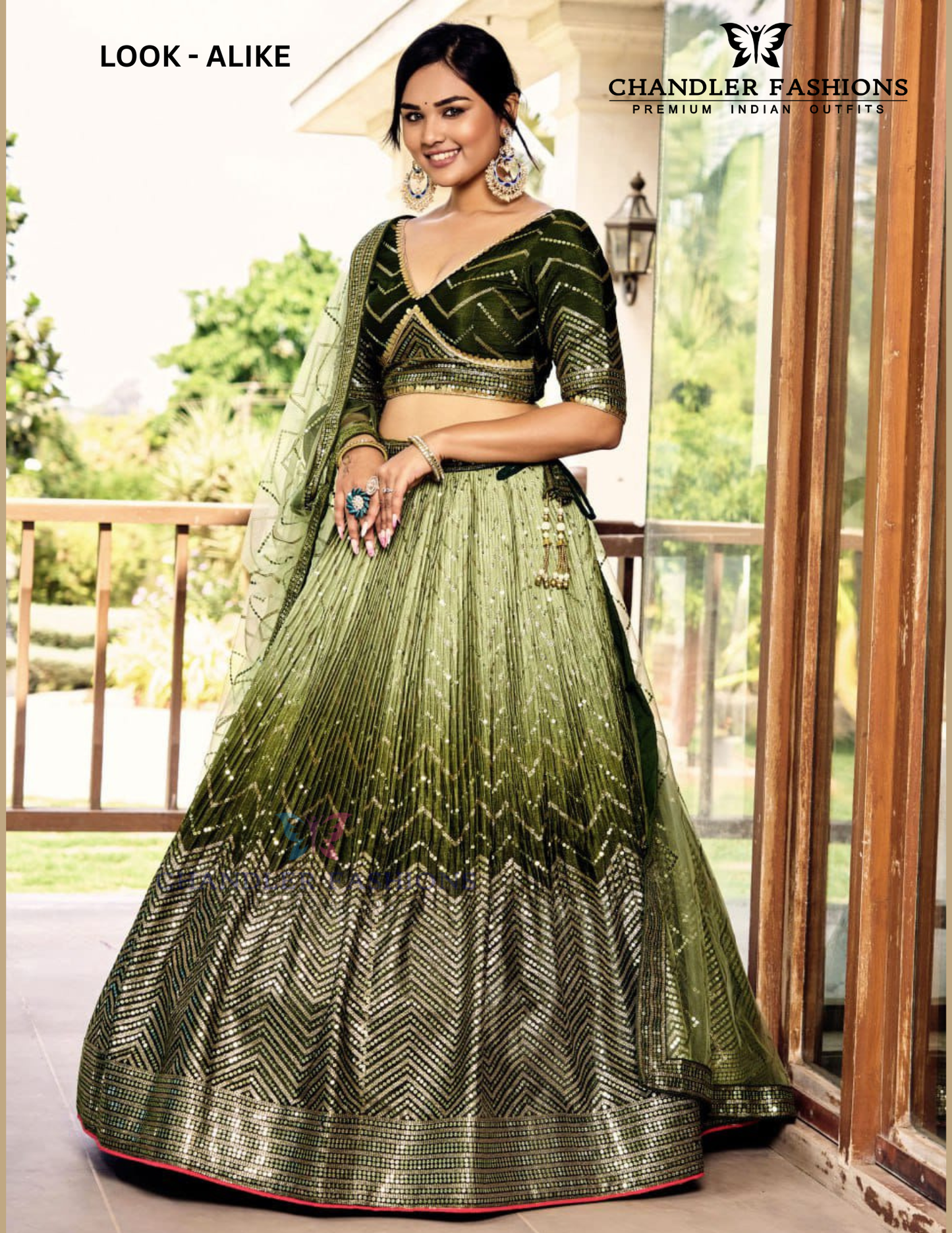 Green Color Silk With Sequins Work Lehenga Choli With Dupatta For Women Near Me