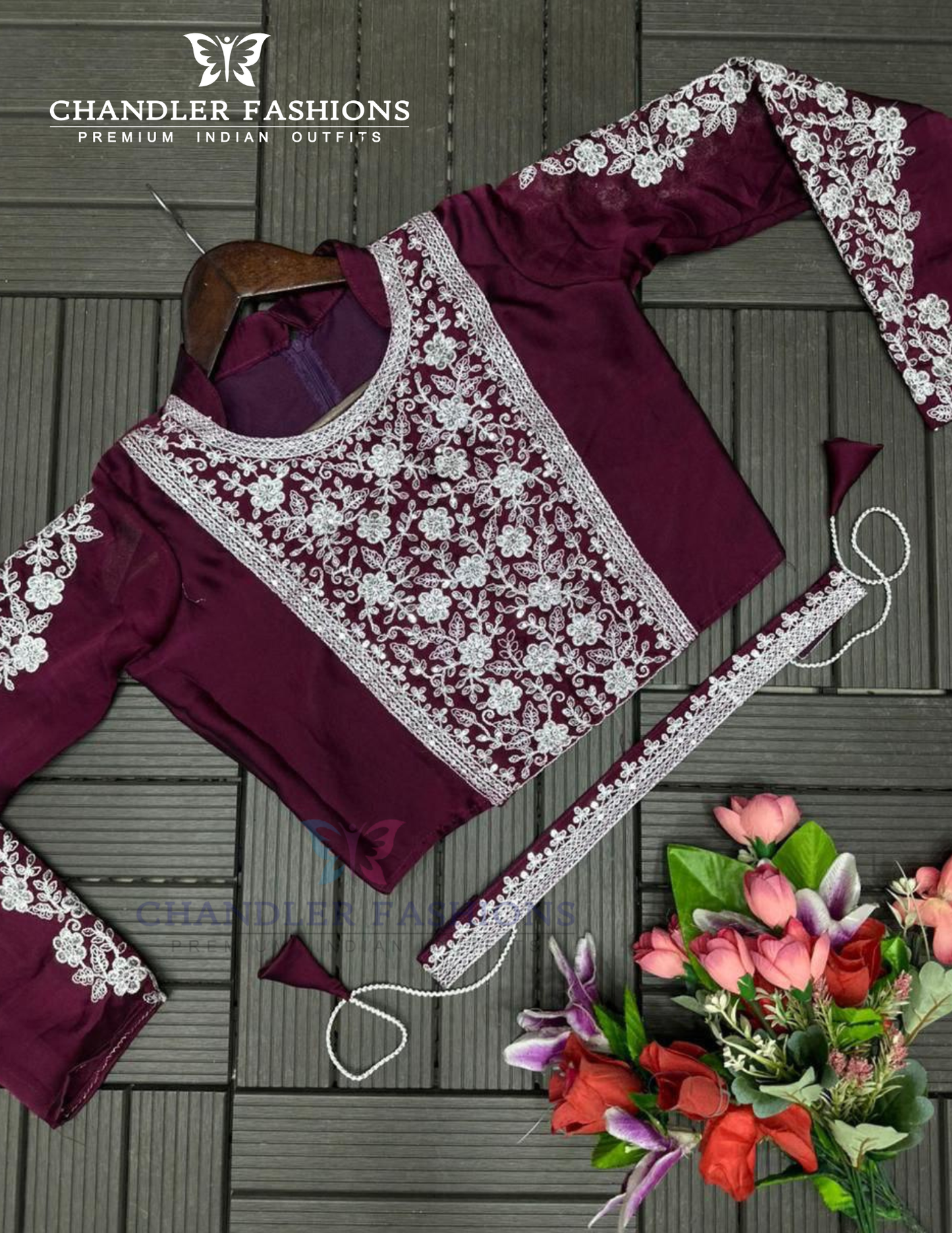 Wine Color Heavy Rangoli Ready To Wear Saree Near Me