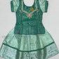 Attractive Green Color Art Silk Langa Set With Stone Work For Girls