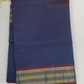 Attractive Blue Color Silk Cotton Saree With Zari Work For Women