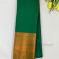 Elegant Green Color Art Silk Saree With Zari Work For Women