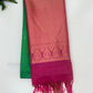 Appealing Green Color Soft Silk Saree With Contrast Pallu And Fancy Tassels For Women