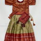 Wonderful Maroon Color Silk Langa Set With Stone And Zari Work For Girls