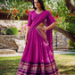 Alluring Pink Color Pure Chanderi Zari Wearing Lehenga Choli With Dupatta