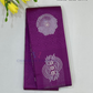 Exquisite Purple Color Art Silk Saree With Silver Zari Work For Women