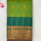Graceful Green Color Pure Kanchi Silk Zari Border Work Saree For Women