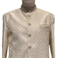 Cream Color With Hand Embroidery And Sequins Work Silk Sherwani In USA