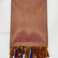 Alluring Purple Color Silk Shawl (Ponnadai) For Guest