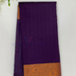 Stunning Dark Purple Color Pure Kanchi Silk Zari Border Work Saree For Women