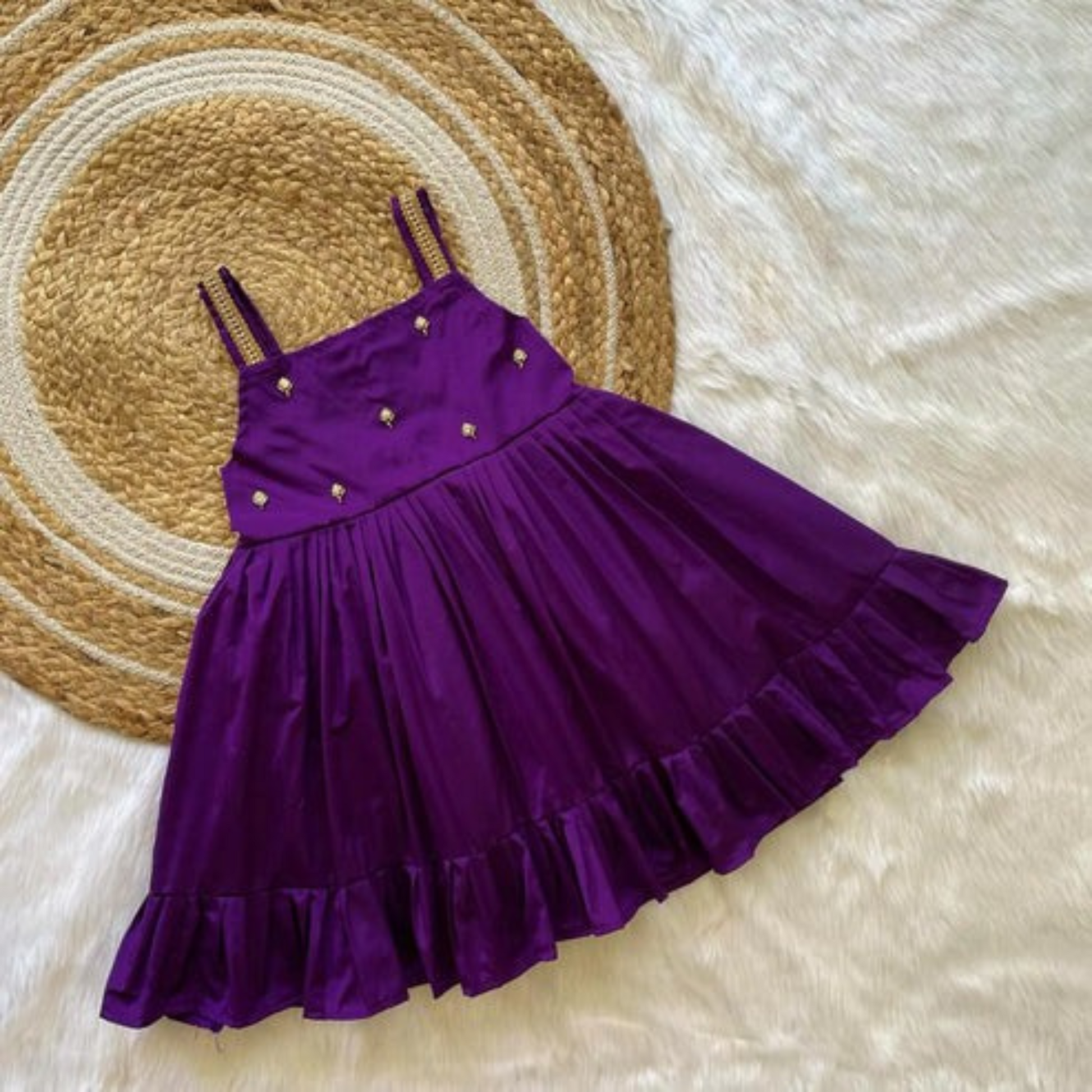 purple color party wear dress Dark Purple Chiffon Party Dress: Knee Length Bridesmaid Skirt