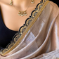 Light Beige Color Tissue Silk Saree Near Me